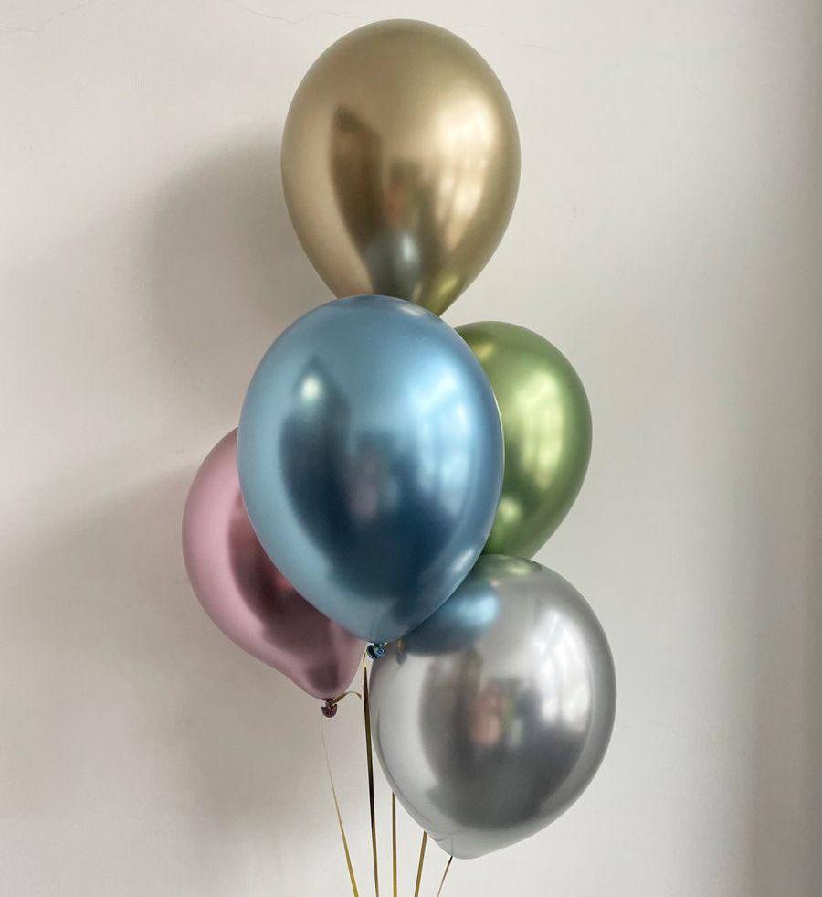 Набор из 5 зеркальных шаров