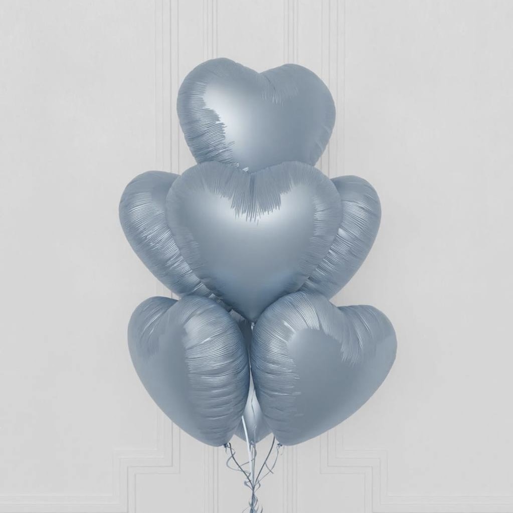 Фольгированный шар "Голубое сердце" 1 шт