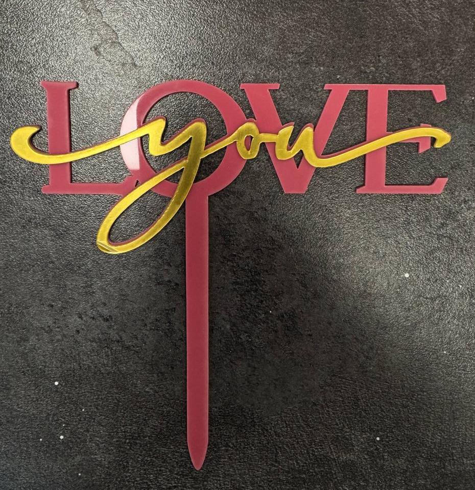 Топпер "Love you"