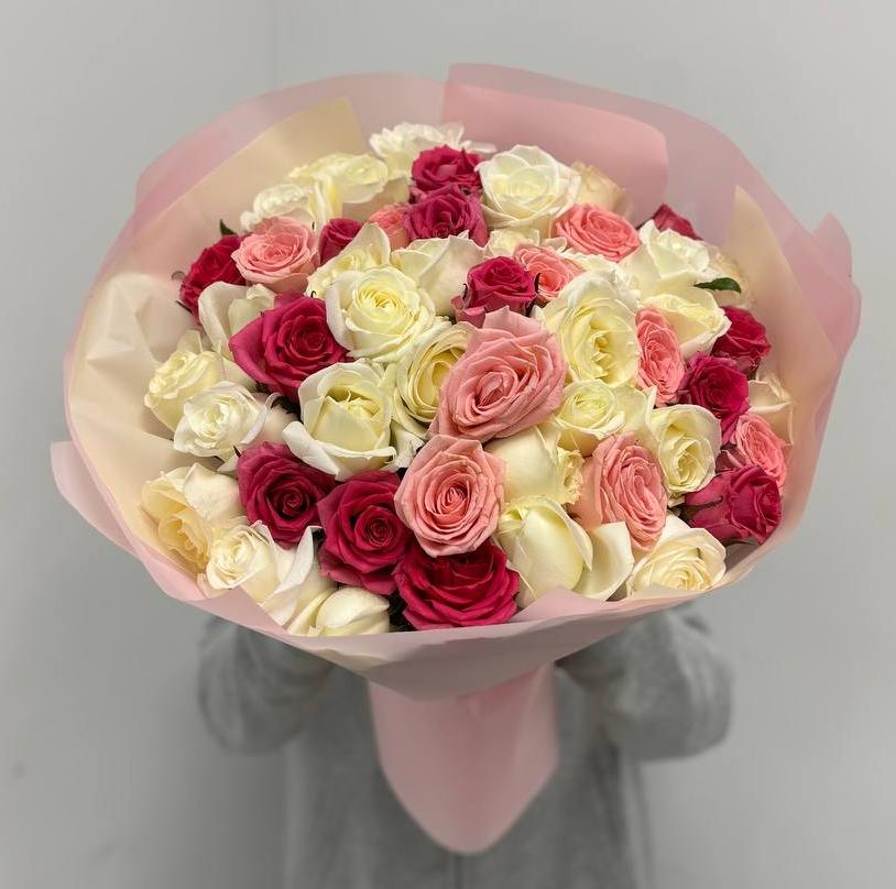 Акция! 51 ягодная роза 50 см