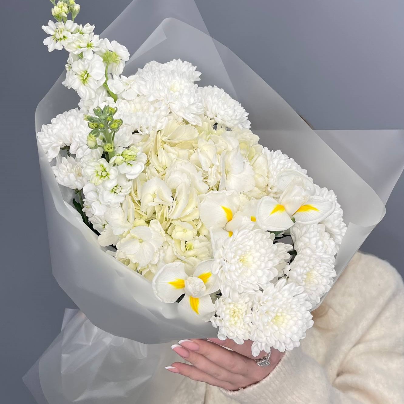 Букет "Белое кружево M"